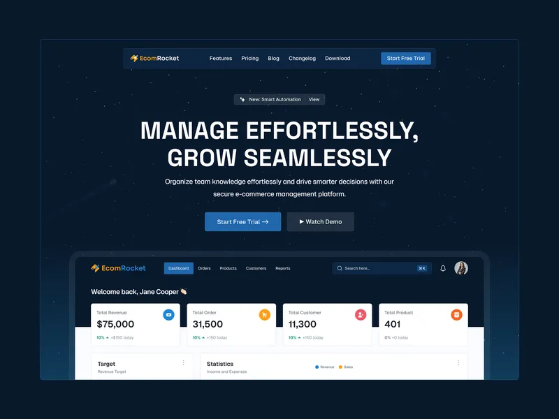 Ecommerce Product Landing Page